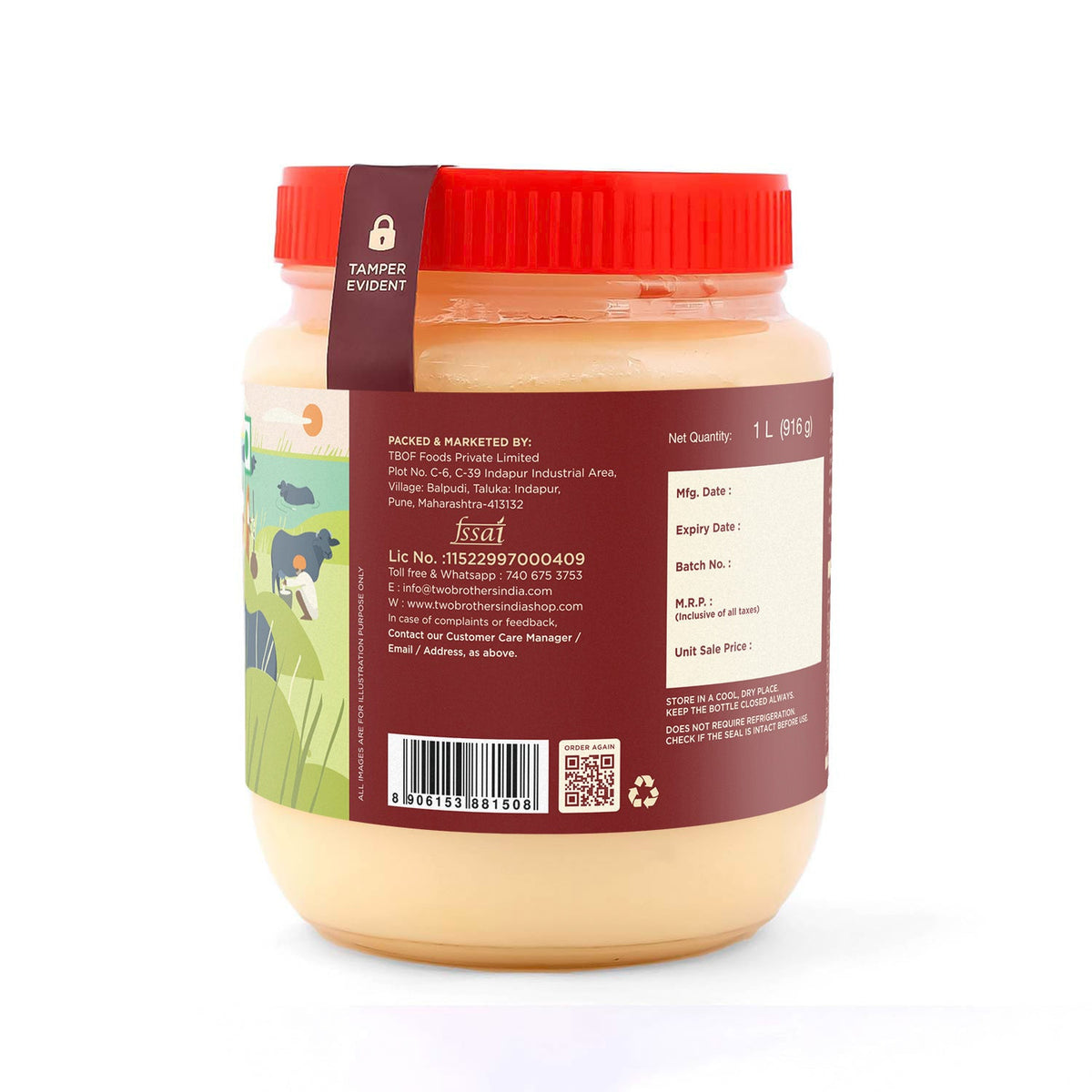 Two Brothers Organic Farms Buffalo Ghee