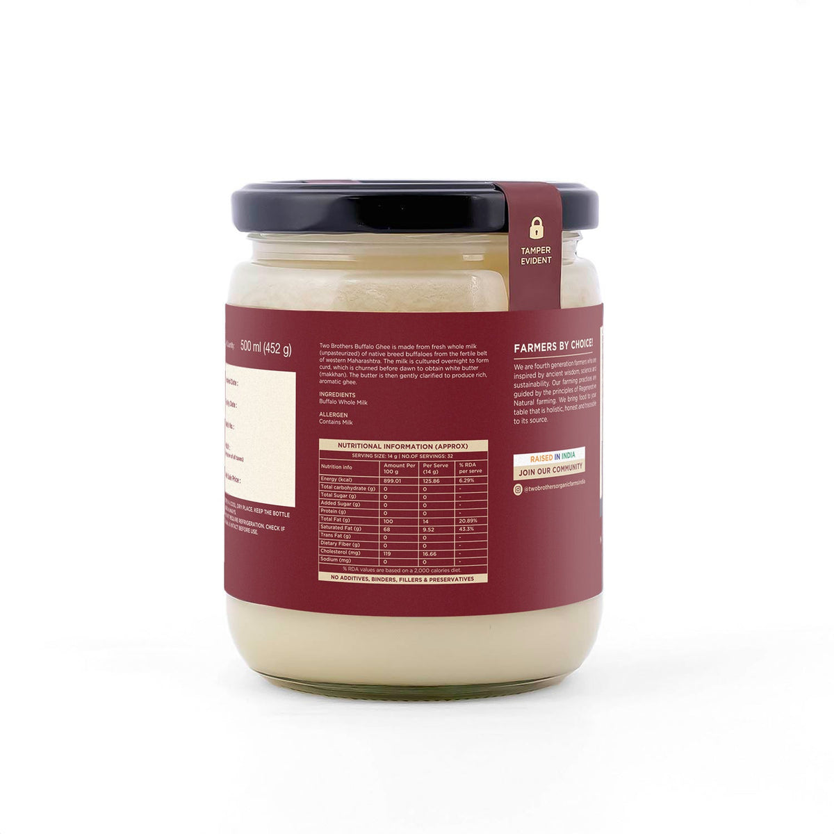Two Brothers Organic Farms Buffalo Ghee