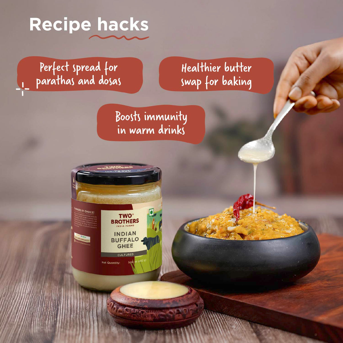 Two Brothers Organic Farms Buffalo Ghee