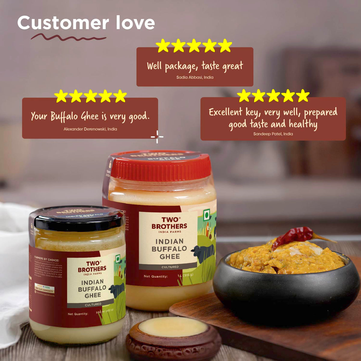 Two Brothers Organic Farms Buffalo Ghee