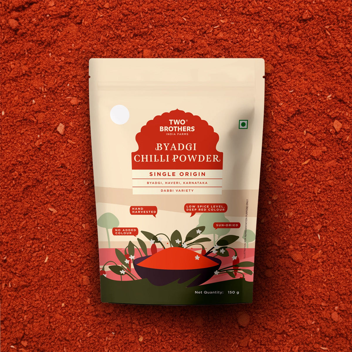 Two Brothers Organic Farms Single Origin Byadgi Chilli Powder