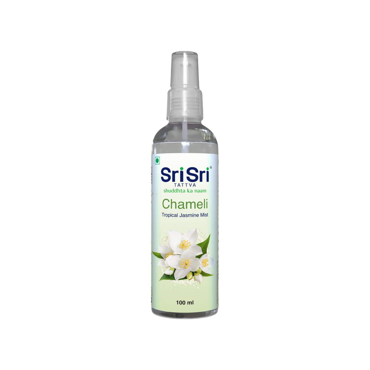 Sri Sri Tattva Chameli - Tropical Jasmine Mist | Keep Your Skin Calm And Refreshed | Cleanser, Moisturiser, Toner, Fragrance | Spray Bottle | 100 ml