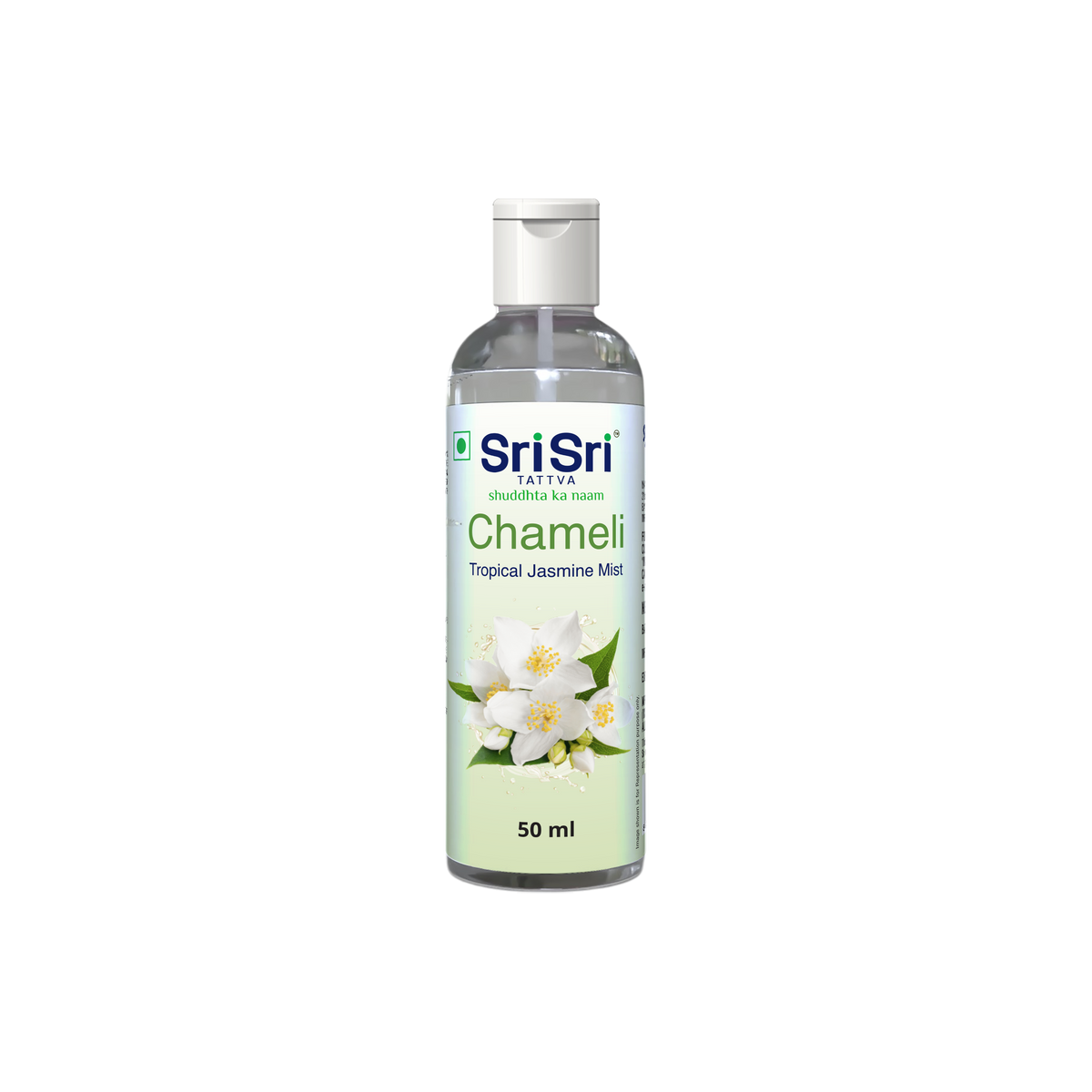 Sri Sri Tattva Chameli - Tropical Jasmine Mist | Keep Your Skin Calm And Refreshed | Cleanser, Moisturiser, Toner, Fragrance | Flip Top Bottle | 50 ml