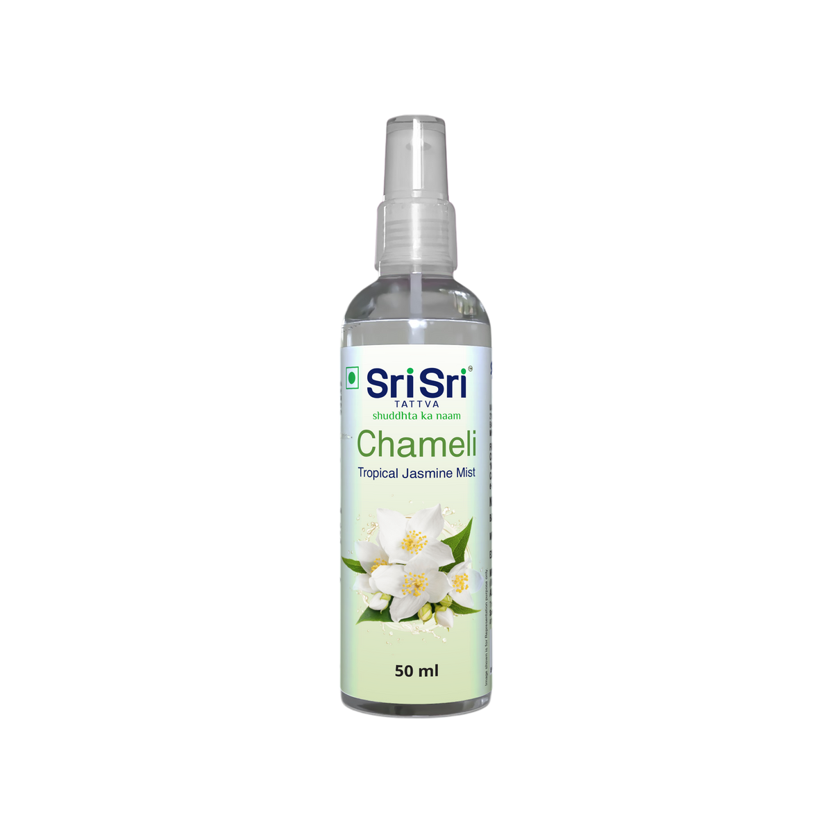 Sri Sri Tattva Chameli - Tropical Jasmine Mist | Keep Your Skin Calm And Refreshed | Cleanser, Moisturiser, Toner, Fragrance | Spray Bottle | 50 ml