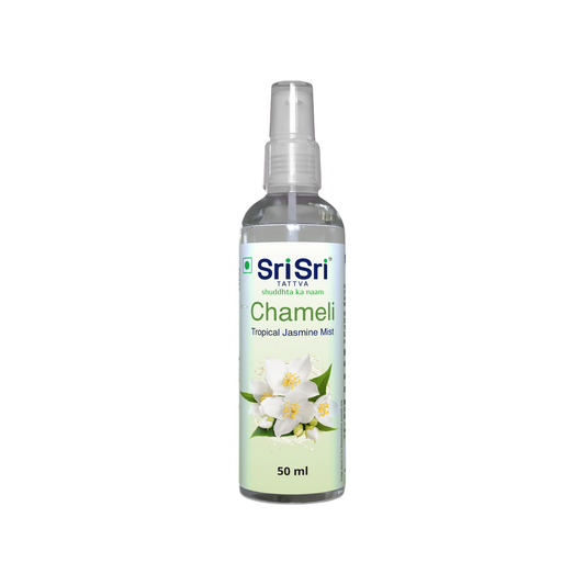 Sri Sri Tattva Chameli - Tropical Jasmine Mist | Keep Your Skin Calm And Refreshed | Cleanser, Moisturiser, Toner, Fragrance | Spray Bottle | 50 ml