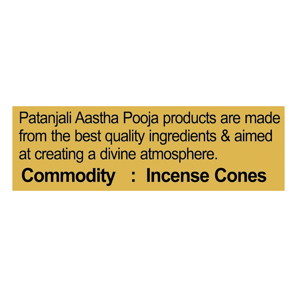 Patanjali Aastha Champa Cone Dhoop