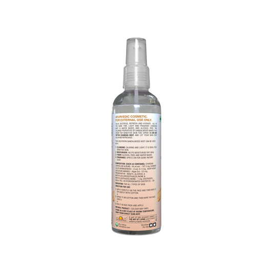 Sri Sri Tattva Chandan - Southern Sandalwood Mist | Keep Your Skin Calm And Refreshed | Cleanser, Moisturiser, Toner, Fragrance | Spray Bottle | 100 ml