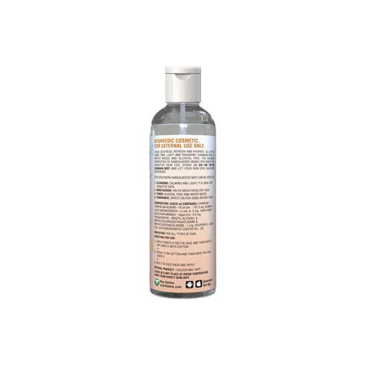 Sri Sri Tattva Chandan - Southern Sandalwood Mist | Keep Your Skin Calm And Refreshed | Cleanser, Moisturiser, Toner, Fragrance | Flip Top Bottle | 50 ml