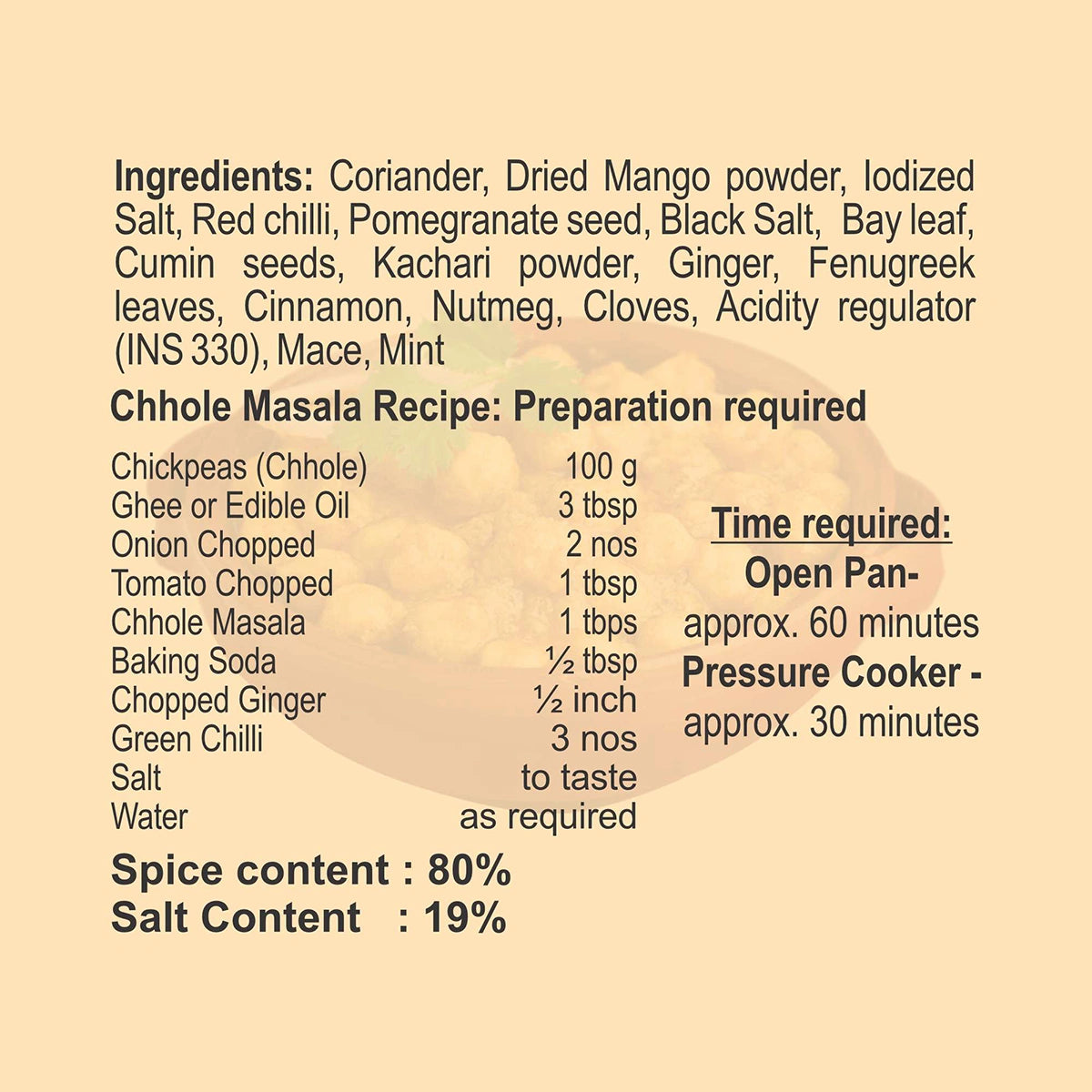 Patanjali Chhole Masala