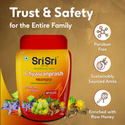 Sri Sri Tattva Chyawanprash - Herbal Immunity Booster with 40+ Ayurvedic Ingredients for Better Strength and Stamina, 1 kg