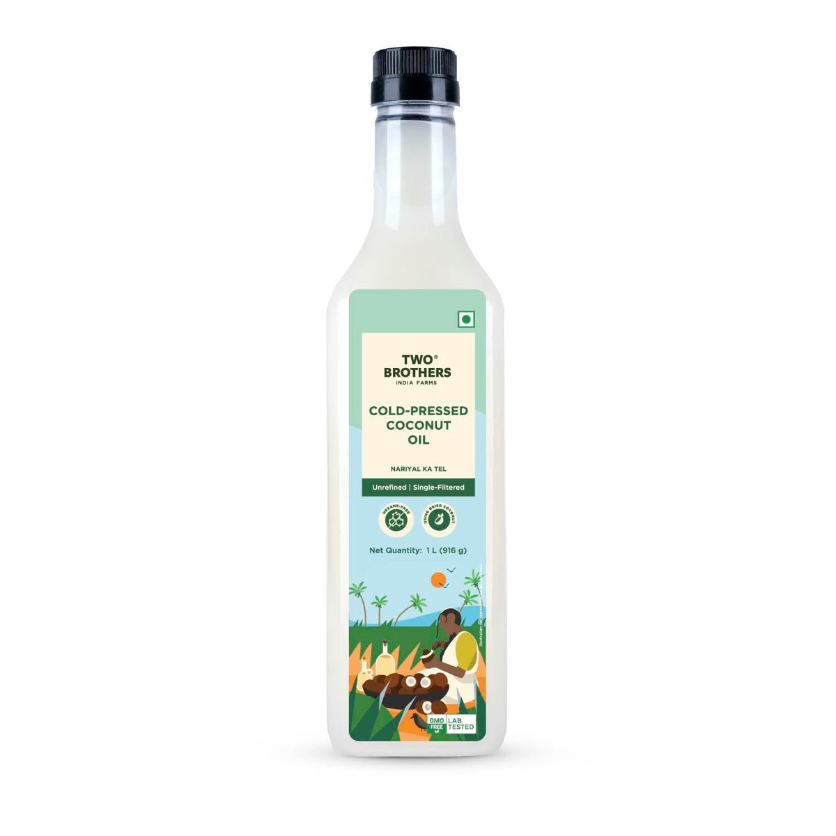 Two Brothers Organic Farms Coconut Oil, Unrefined