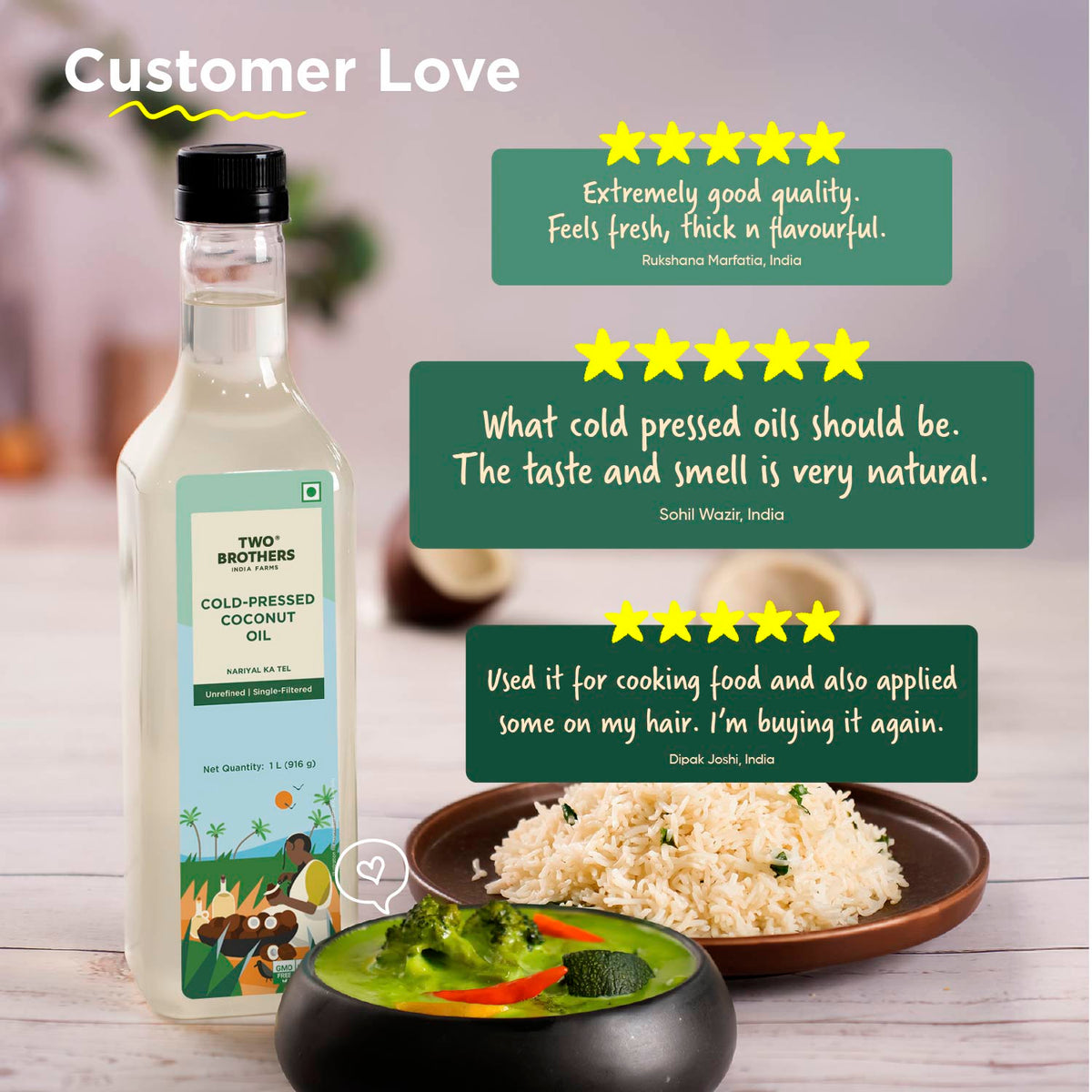 Two Brothers Organic Farms Coconut Oil, Unrefined