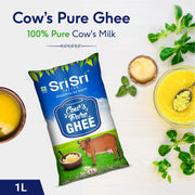 Sri Sri Tattva Cow's Pure Ghee, 1 L Pouch