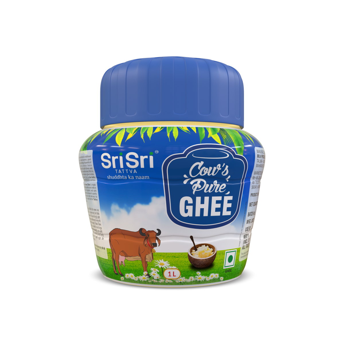 Sri Sri Tattva Cow's Pure Ghee, 1 L Jar