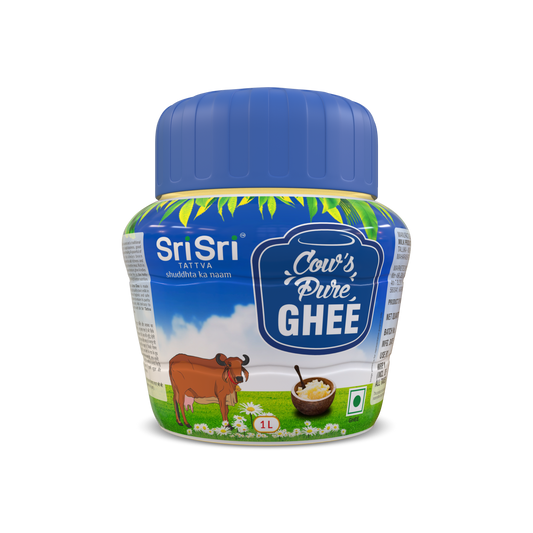 Sri Sri Tattva Cow's Pure Ghee, 1 L Jar