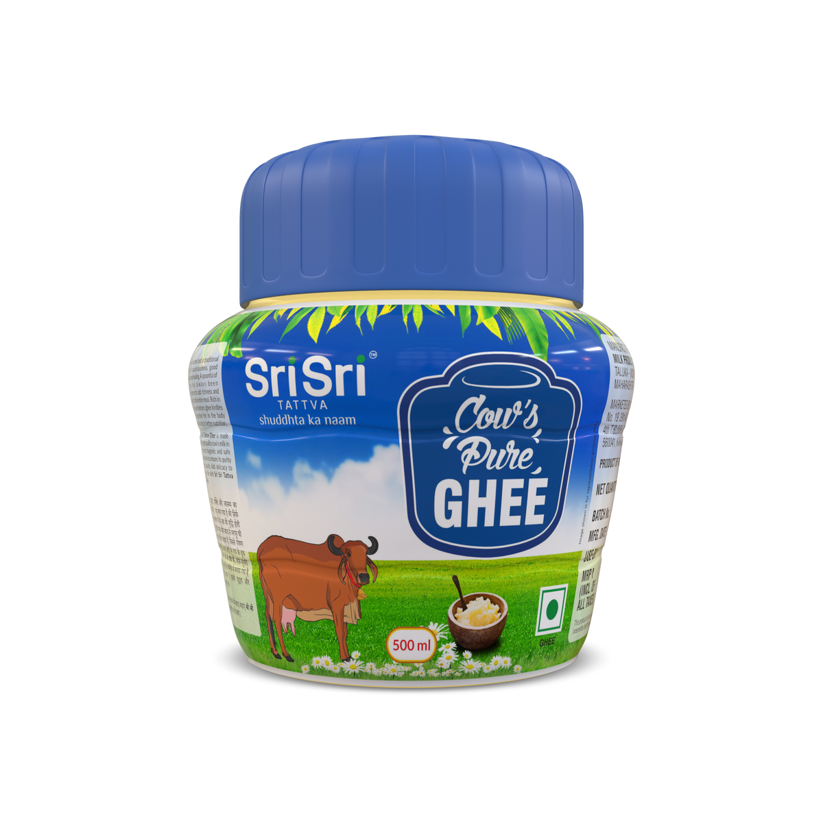 Sri Sri Tattva Cow's Pure Ghee, 500 ml Jar