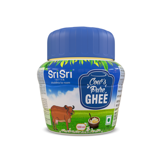 Sri Sri Tattva Cow's Pure Ghee, 500 ml Jar