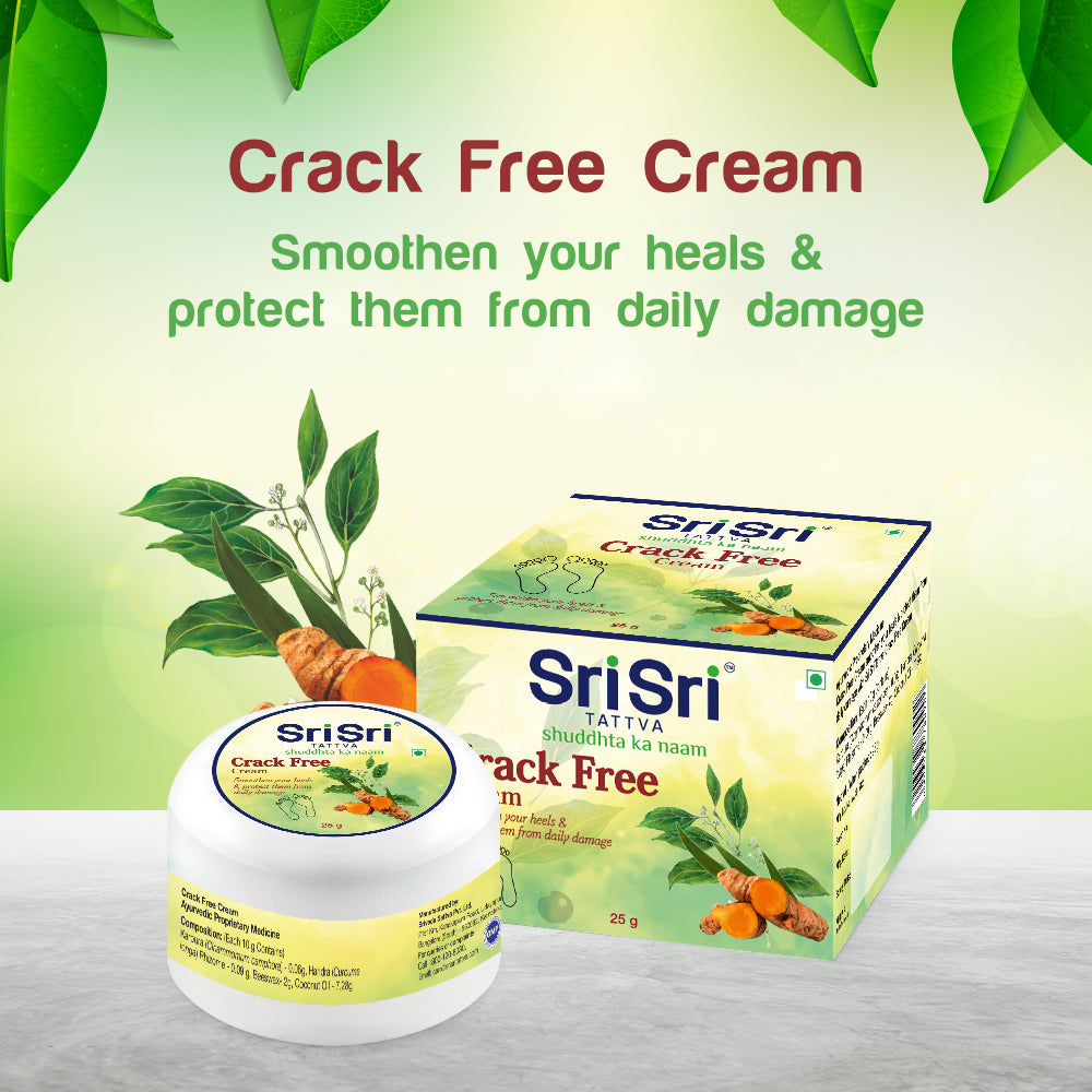 Sri Sri Tattva Crack Free Cream - For Soft & Smooth Heels, 25 g