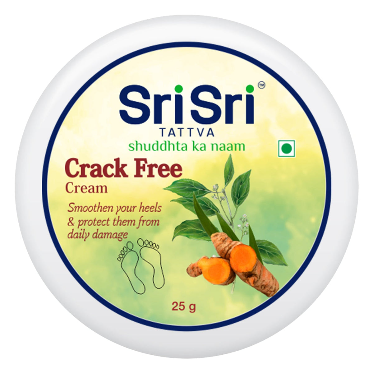 Sri Sri Tattva Crack Free Cream - For Soft & Smooth Heels, 25 g