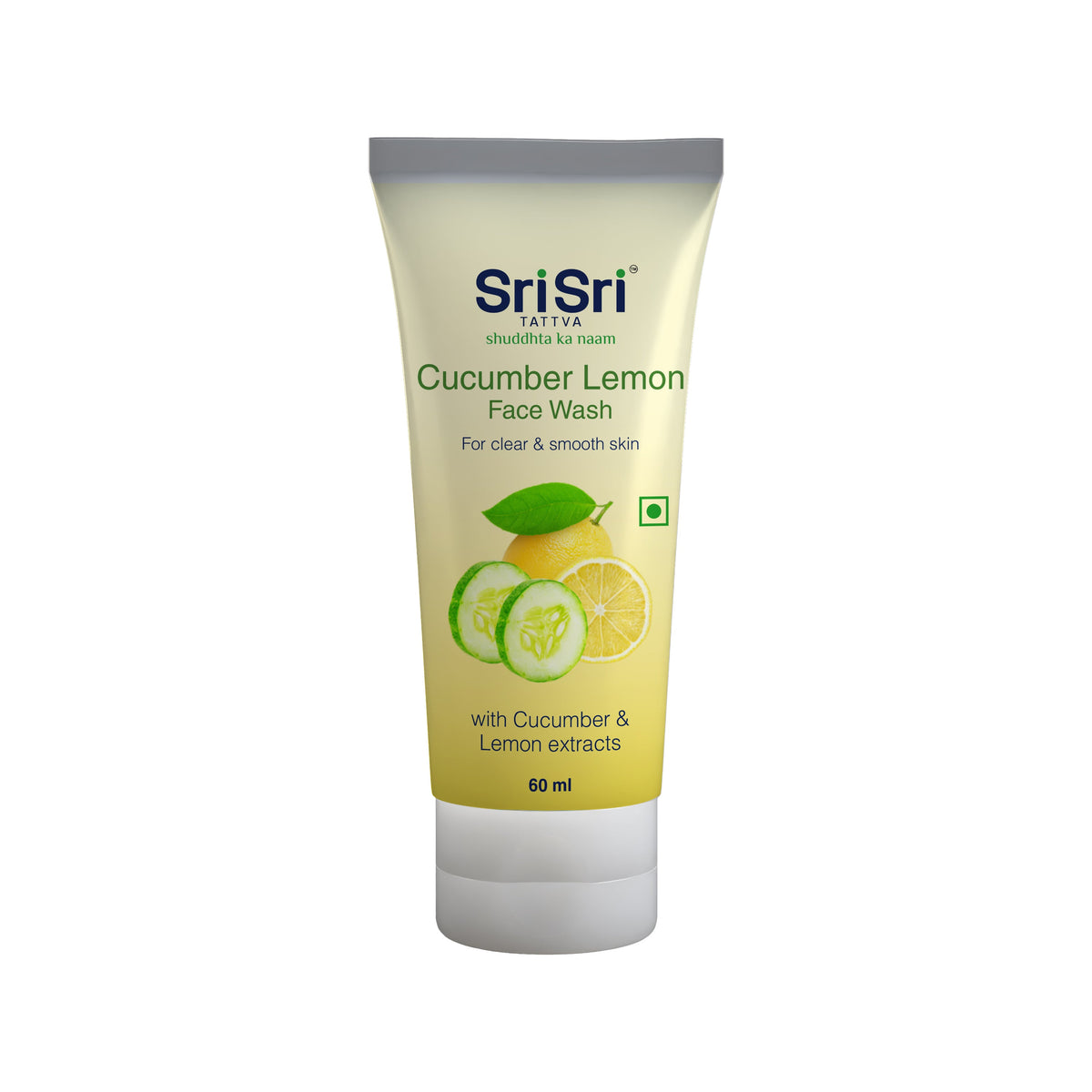 Sri Sri Tattva Cucumber & Lemon Face Wash - For Clear & Smooth Skin, 60 ml