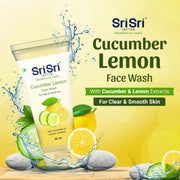 Sri Sri Tattva Cucumber & Lemon Face Wash - For Clear & Smooth Skin, 60 ml