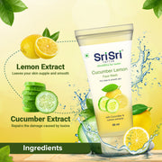 Sri Sri Tattva Cucumber & Lemon Face Wash - For Clear & Smooth Skin, 60 ml