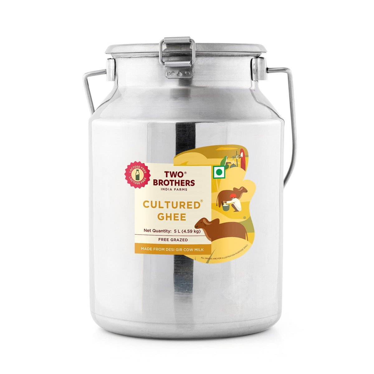 Two Brothers Organic Farms Desi Gir Cow Cultured Ghee