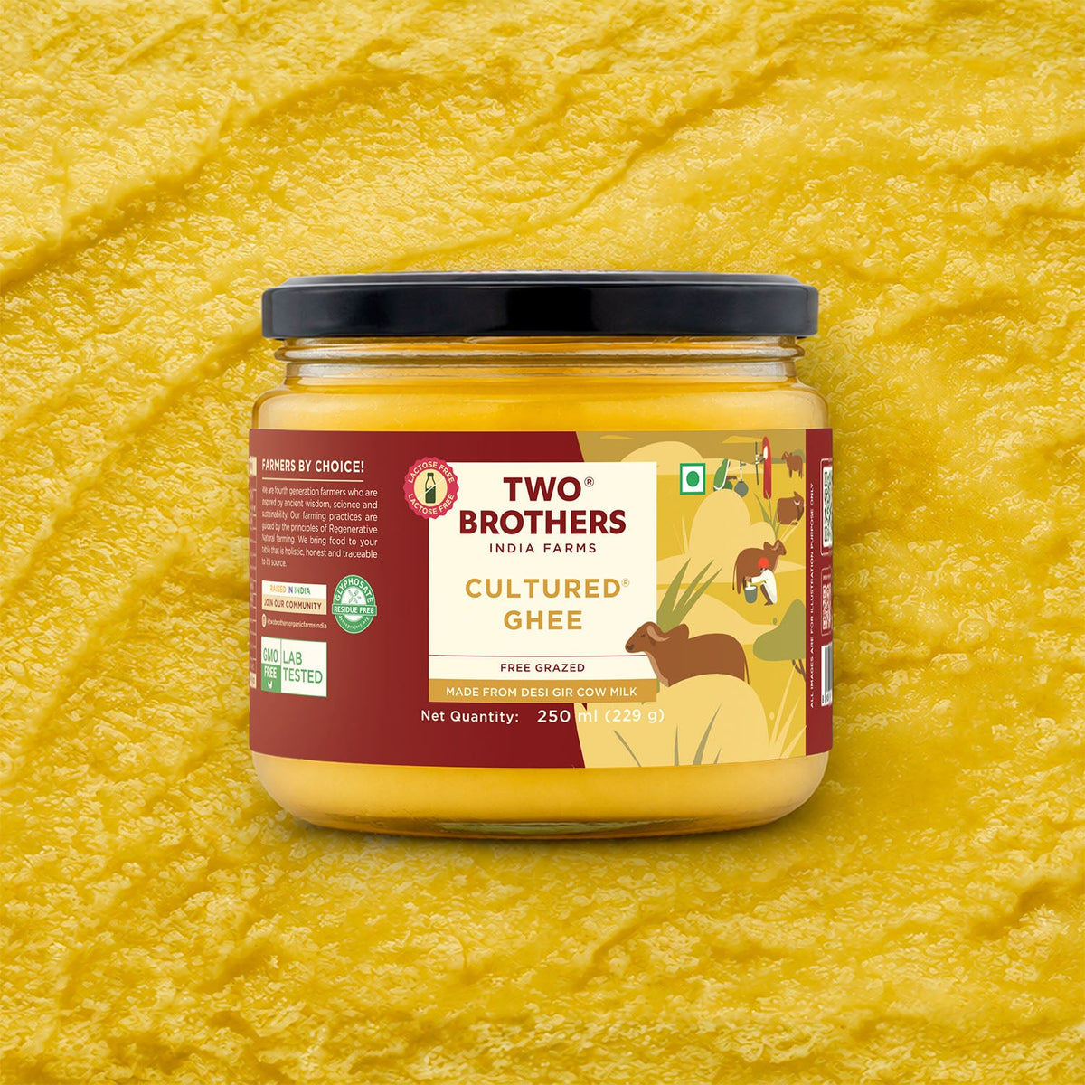 Two Brothers Organic Farms Desi Gir Cow Cultured Ghee