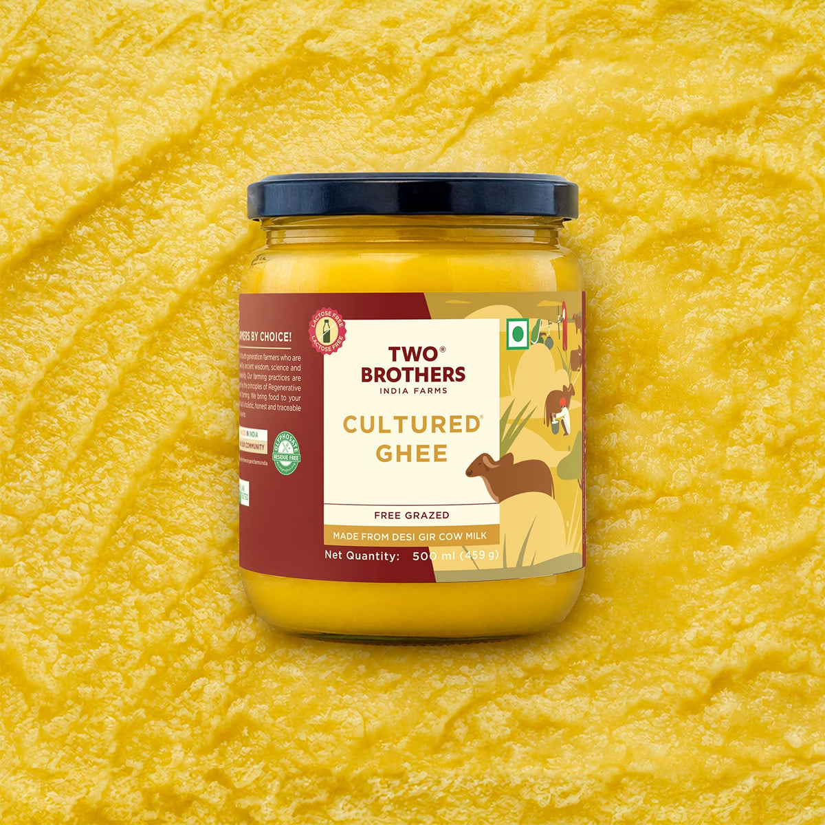 Two Brothers Organic Farms Desi Gir Cow Cultured Ghee