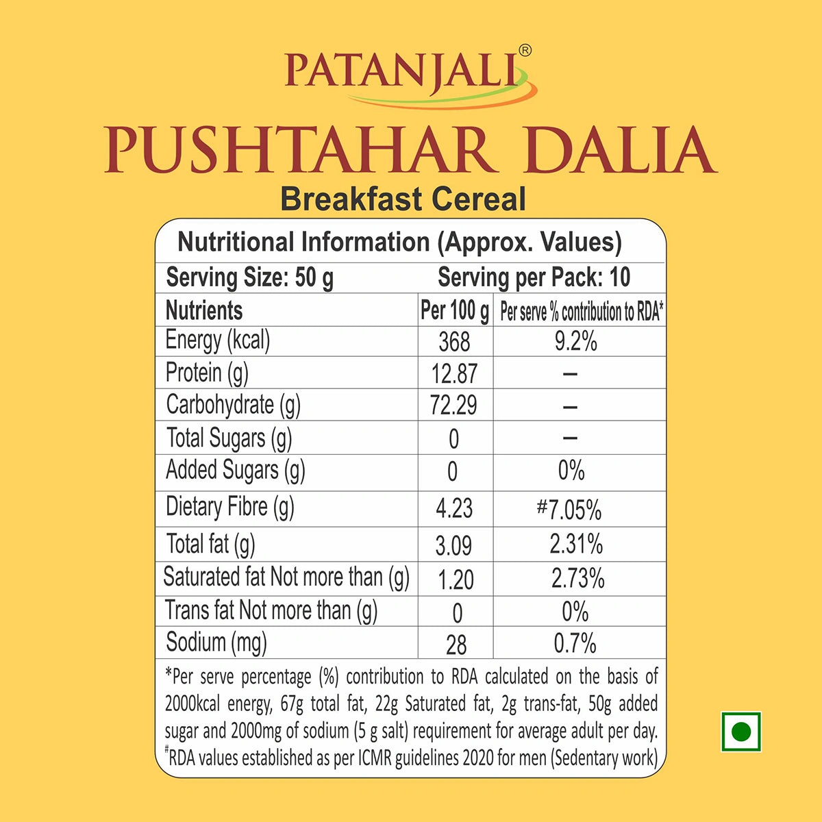 Patanjali Pushtahar Dalia