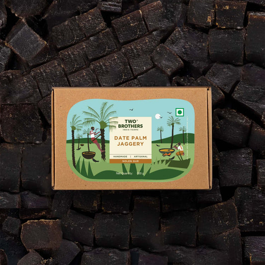 Two Brothers Organic Farms Date Palm Jaggery Solid, Date Palm Sap