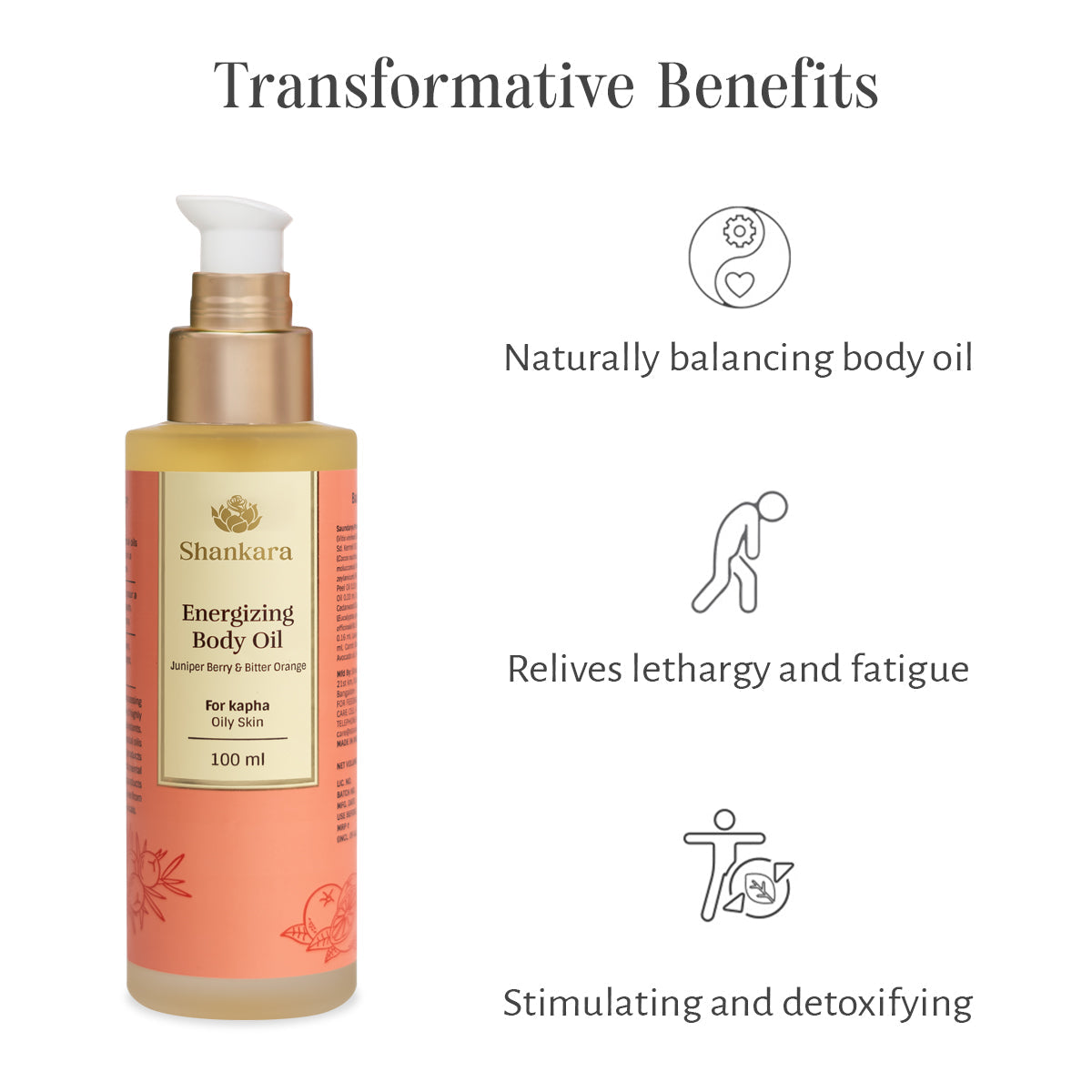 Sri Sri Tattva Energizing Body Oil, by Shankara - 100 ml