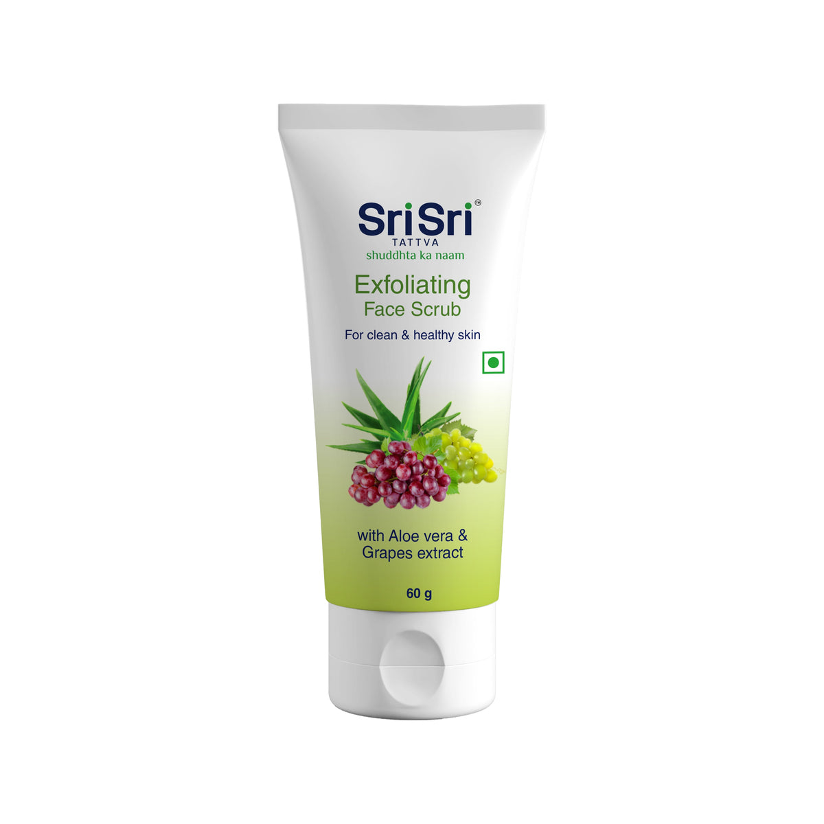 Sri Sri Tattva Exfoliating Face Scrub - For Clean & Healthy Skin, 60 g