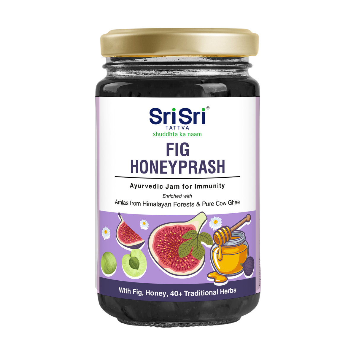 Sri Sri Tattva Fig Honeyprash – Ayurvedic Jam for Immunity | Ayurvedic Immunity Booster | 40+ Ayurvedic Herbs | 1 kg