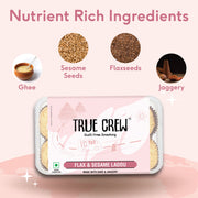 Sri Sri Tattva TRUE CREW - Flax & Sesame Laddu, 180 g