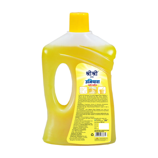 Sri Sri Tattva Ujjiyara Floor Cleaner Citric Lemon - Long Lasting Freshness, 500 ml