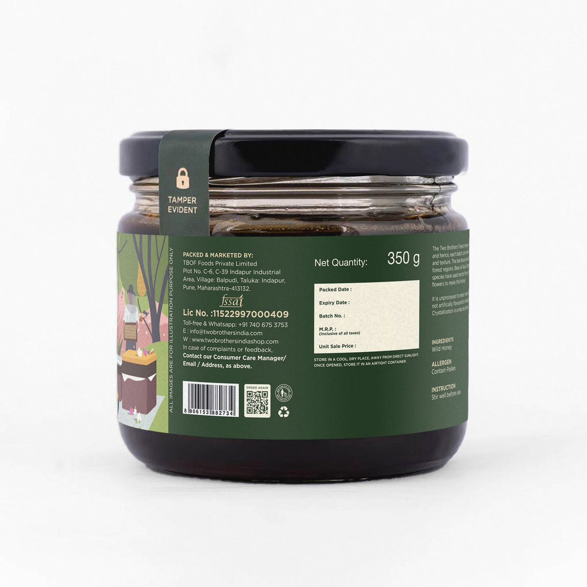 Two Brothers Organic Farms Forest Honey I Multifloral