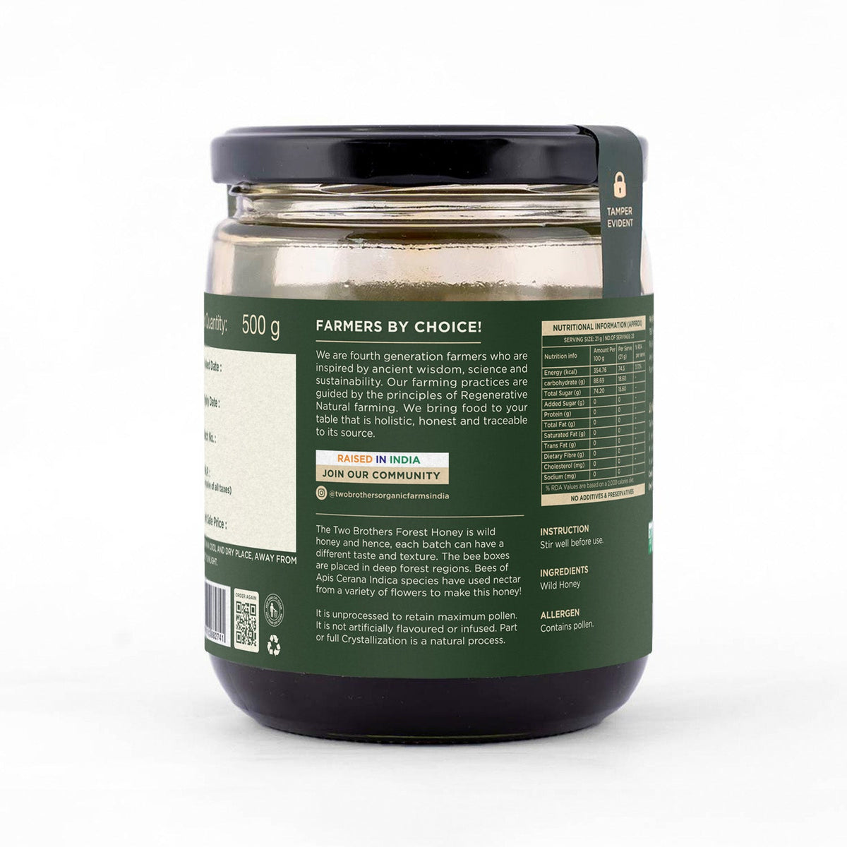 Two Brothers Organic Farms Forest Honey I Multifloral