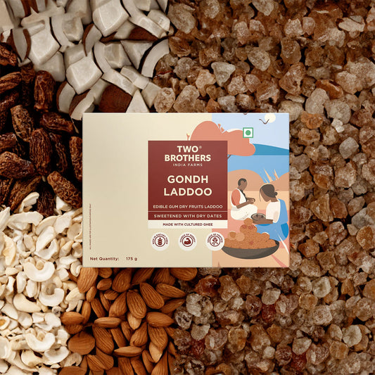 Two Brothers Organic Farms Gondh Laddoo (Edible Gum Laddoo)
