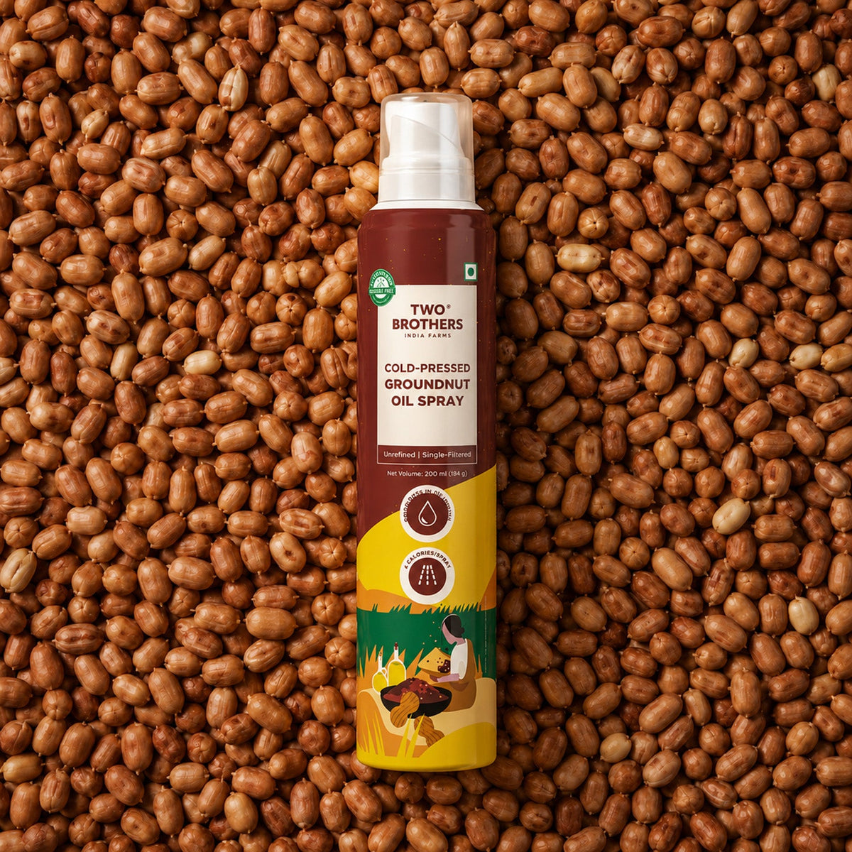 Two Brothers Organic Farms Cold-Pressed Groundnut Oil Spray