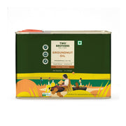 Two Brothers Organic Farms Groundnut Oil, Cold-Pressed, Single-filtered