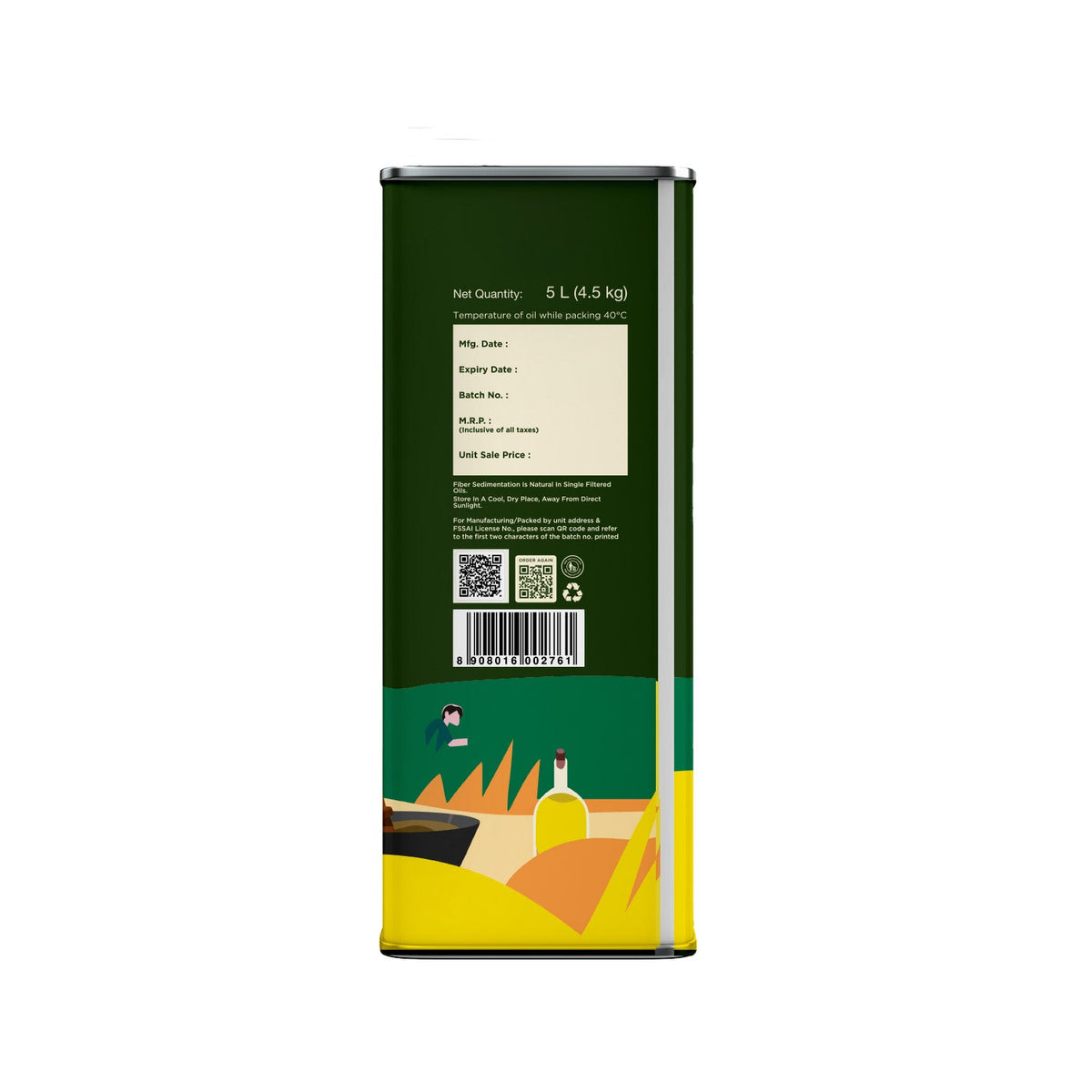 Two Brothers Organic Farms Groundnut Oil, Cold-Pressed, Single-filtered