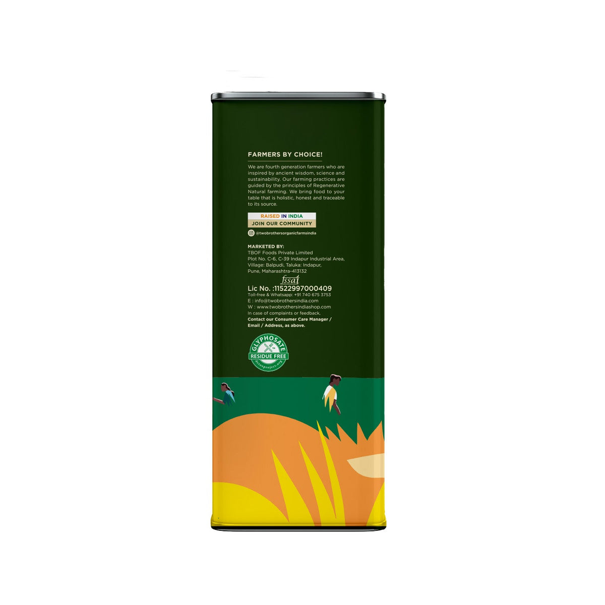 Two Brothers Organic Farms Groundnut Oil, Cold-Pressed, Single-filtered