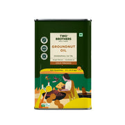 Two Brothers Organic Farms Groundnut Oil, Cold-Pressed, Single-filtered