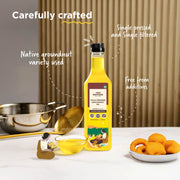 Two Brothers Organic Farms Groundnut Oil, Cold-Pressed, Single-filtered
