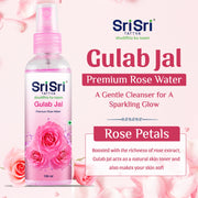 Sri Sri Tattva Gulab Jal - Premium Rose Water | Toner Cleanser Moisturizer | Spray Bottle | 50 ml