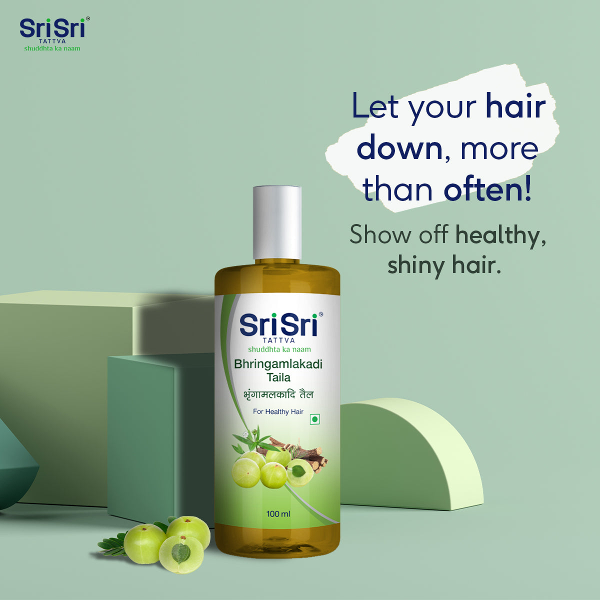 Sri Sri Tattva Bhringamalakadi Taila - For Healthy Hair, 100 ml