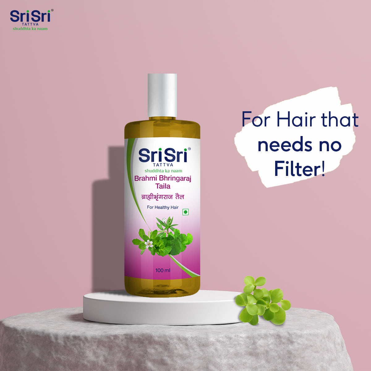 Sri Sri Tattva Brahmi Bhringaraj Taila - Anti Graying, 100 ml