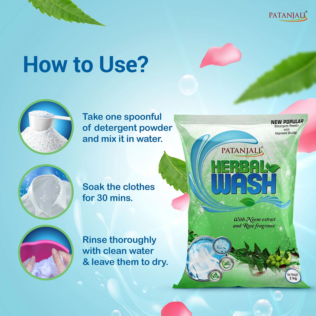 Patanjali Herbal Wash Detergent Powder