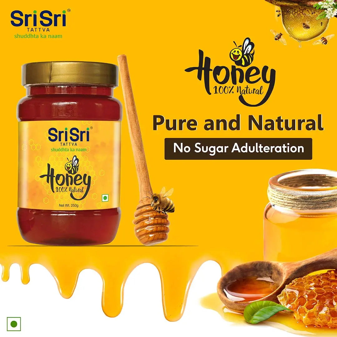 Sri Sri Tattva Honey - 100% Natural, 250 g